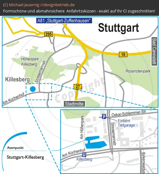 Lageplan Stuttgart-Killesberg Atempunkt Löwenstein Medical GmbH & Co. KG (472)