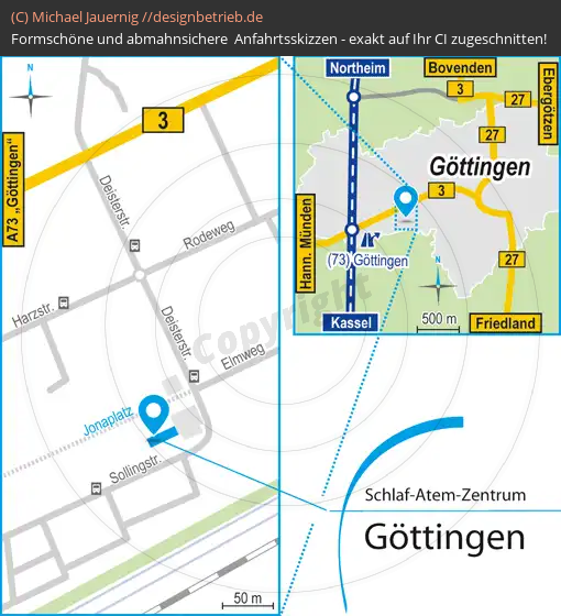 Lageplan Göttingen Schlaf-Atem-Zentrum | Löwenstein Medical GmbH & Co. KG (694)