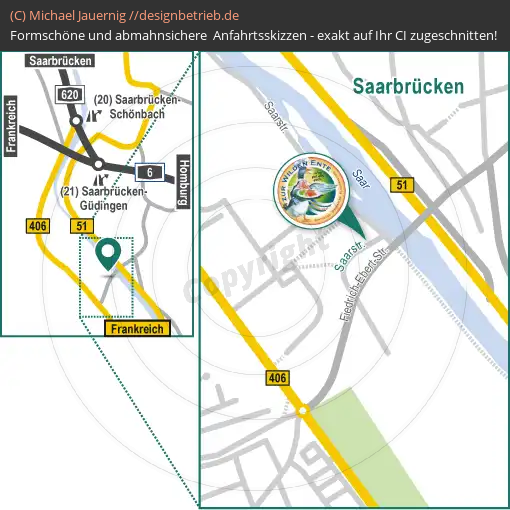 Lageplan Saarbrücken \