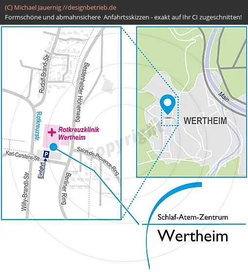 Lageplan Wertheim Rotkreuzstraße Schlaf-Atem-Zentrum | Löwenstein Medical GmbH & Co. KG (746)